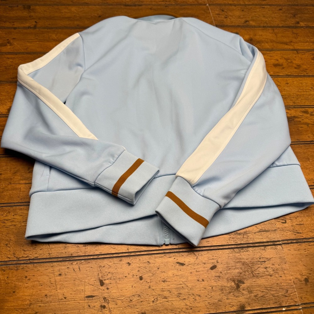 Wild Fable Women's Blue White Track Jacket Full Zip Athletic Retro Size L - Picture 6 of 6